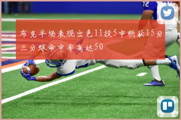 布克半场表现出色11投5中斩获15分三分球命中率高达50